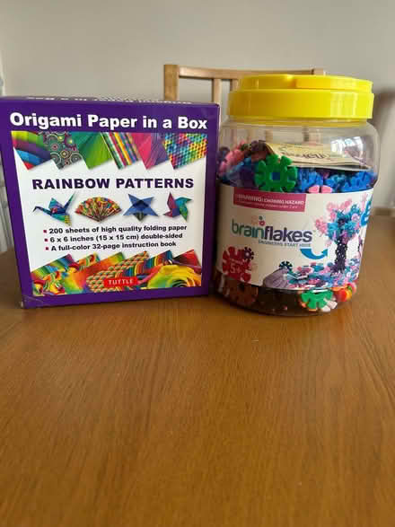 Photo of free Origami Paper and Brain Flakes - Fun activities (Shelton Lock DE24) #1