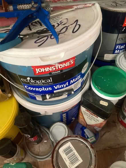 Photo of free Assorted paint - large and small, white and pale oyster pink (Ludham NR29) #2