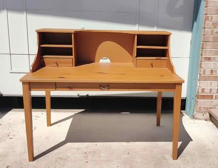 Photo of free Wooden writing desk (Near Perrinville,180TH ST SW) #1