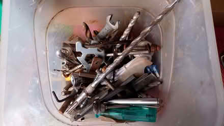 Photo of free Box of drills bout bolts odds and ends (Littledale S9) #1