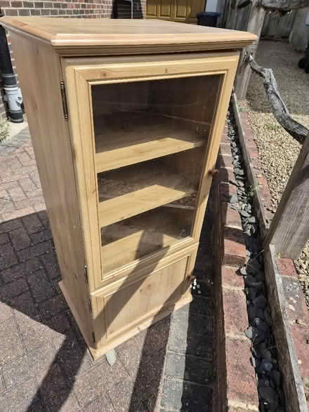 Photo of free Cabinet wood and glass (Hurstpierpoint BN6) #1