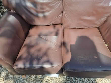 Photo of free 2 seater genuine leather sofa (Northwick WR3) #2