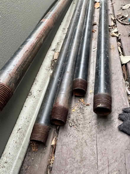 Photo of free Steel pipes 12 feet by 1 inch (echo park silverlake) #1