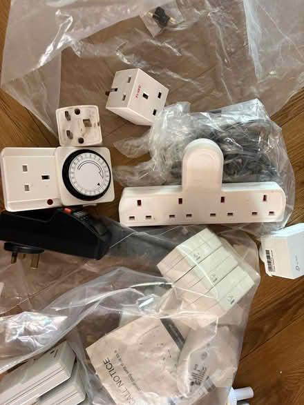 Photo of free Selection of electrical leads and plugs (Roffey RH12) #1