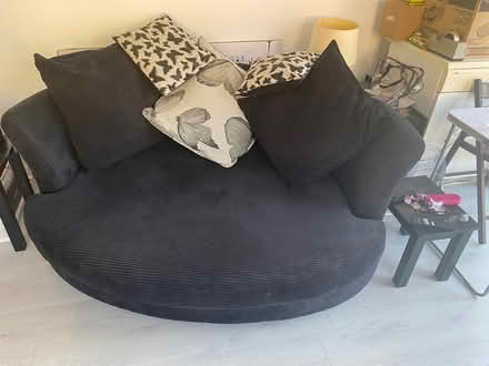 Photo of free Black sofa (Chafford Hundred RM16) #2