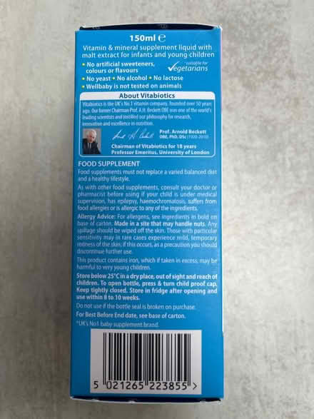 Photo of free Wellbaby multivitamin liquid (Tooting SW17) #4