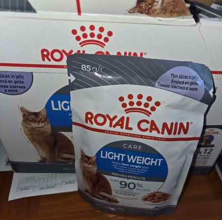 Photo of free Seven Royal Canin 'Lightweight' cat food sachets (Clevedon BS21) #1