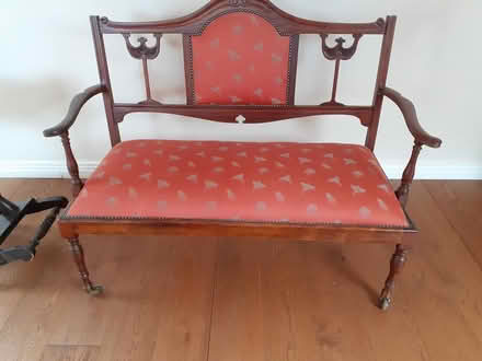 Photo of free 2 person antique chair (Malahide) #1