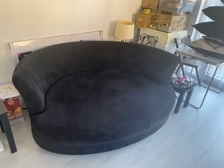 Photo of free Black sofa (Chafford Hundred RM16) #1