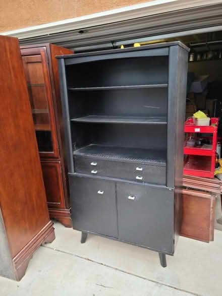Photo of free Wooden Hutch Cabinet Bookcase (Northeast Heights) #3
