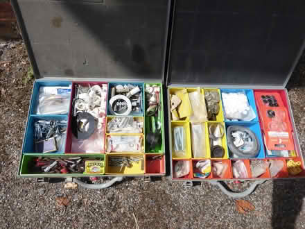 Photo of free Plumbing bits and pieces in metal briefcases (Fareham PO15) #1