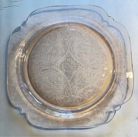 Photo of free 7 Pink Depression Glass Plates (Assumption Parish) #1