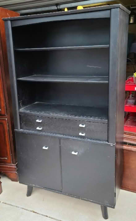 Photo of free Wooden Hutch Cabinet Bookcase (Northeast Heights) #4