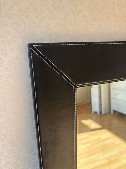 Photo of free Long faux leather mirror (Harborne B15) #2