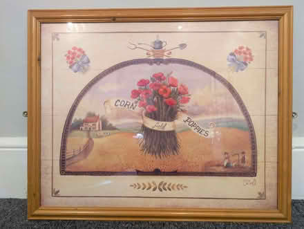 Photo of free Framed folk-art print - Corn Poppies (Bedford Centre MK40) #1