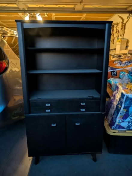 Photo of free Wooden Hutch Cabinet Bookcase (Northeast Heights) #2