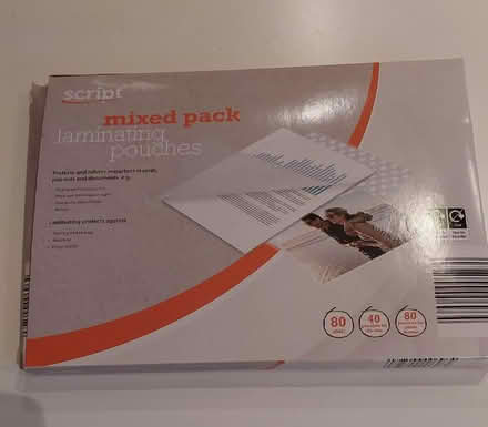 Photo of free Photosized Laminating Pouches (Peck Way area, Rushden NN10) #1