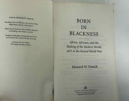 Photo of free Born in Blackness paperback book (1075 Valencia Avenue) #2
