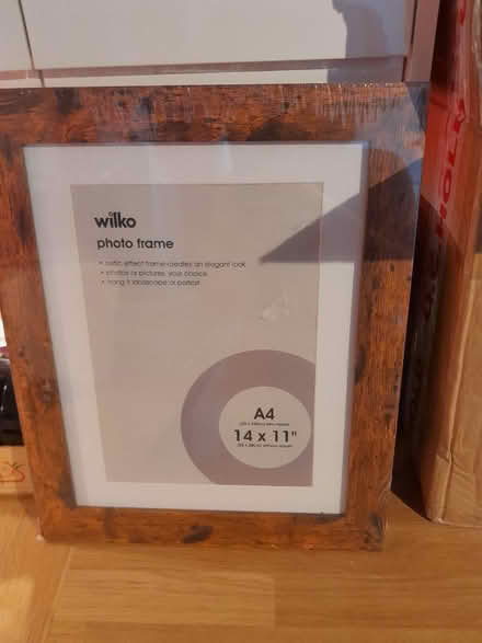 Photo of free New dark wood frame large (Sandylands morecambe LA3) #1