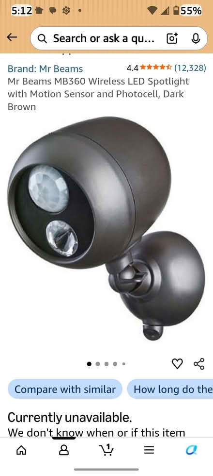 Photo of free Wireless LED light w/motion sensor (W section, Bowie) #1