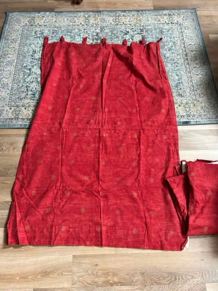 Photo of free Red curtains x 2 pairs (Wargrave RG10) #1