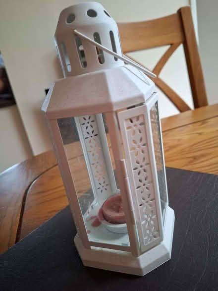 Photo of free White lantern for candle (Enfield EN1) #1