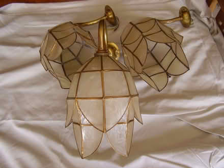 Photo of free Capiz shell wall-light fittings (Beckenham BR3) #2