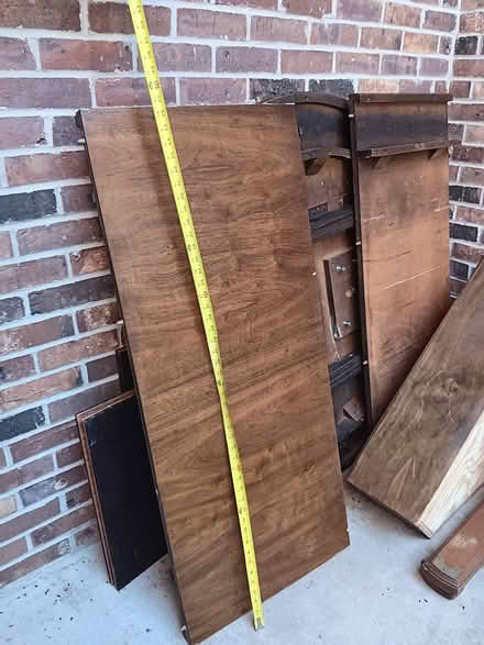 Photo of free Large heavy wood table (off Long Pond, near Latta) #3