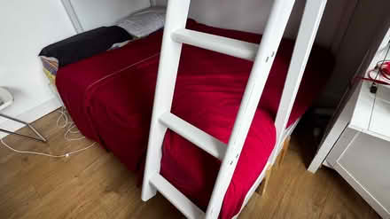 Photo of free White bunk bed - double + single (Chiswick W4) #2