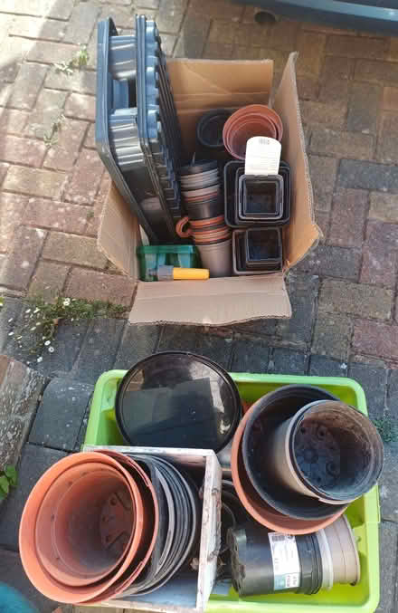 Photo of free Assorted plastic plant pots (Steyning BN44) #1