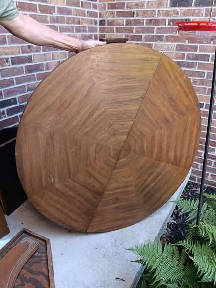 Photo of free Large heavy wood table (off Long Pond, near Latta) #1