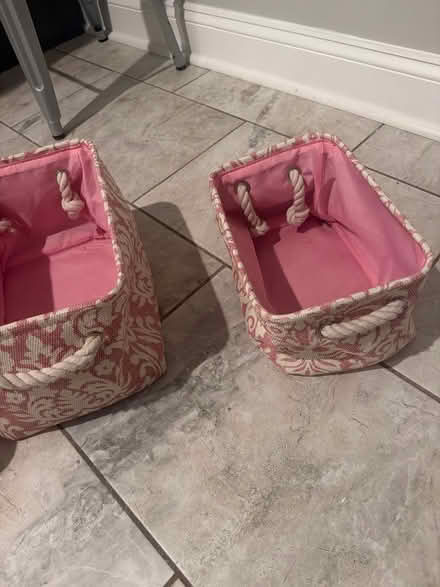 Photo of free 3 pink baskets (Wildwood Bethesda, md) #2