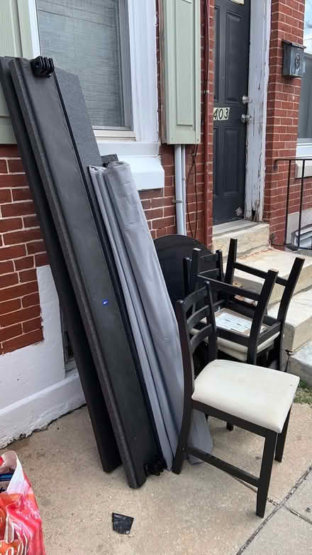 Photo of free table w/ chairs n Casper bed frame (Whitman) #1