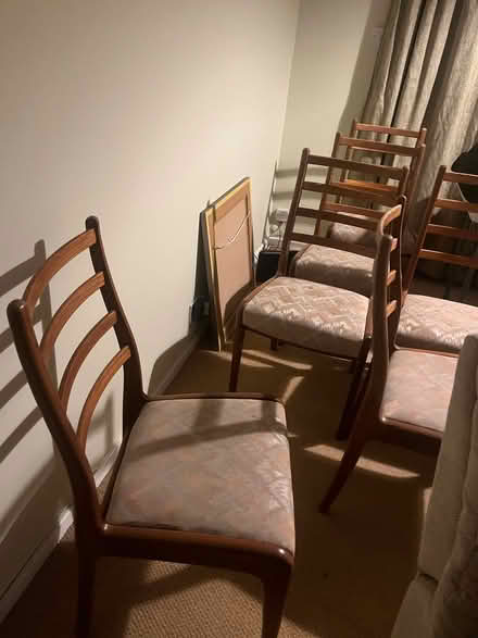 Photo of free 6 pan dining chairs (Low Water BA11) #1