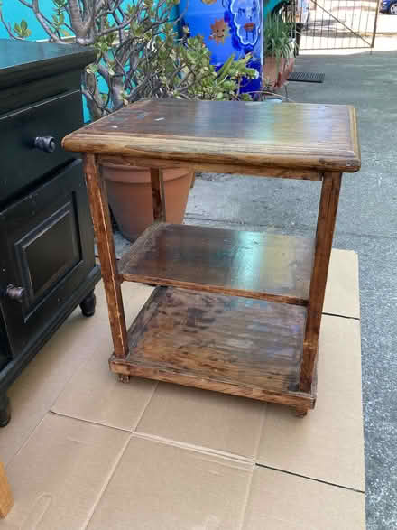 Photo of free Computer desk & small table (North Oakland near Emeryville) #4
