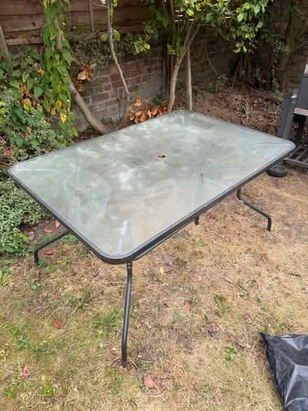 Photo of free Glass garden table collect today (Roman Road E3) #1