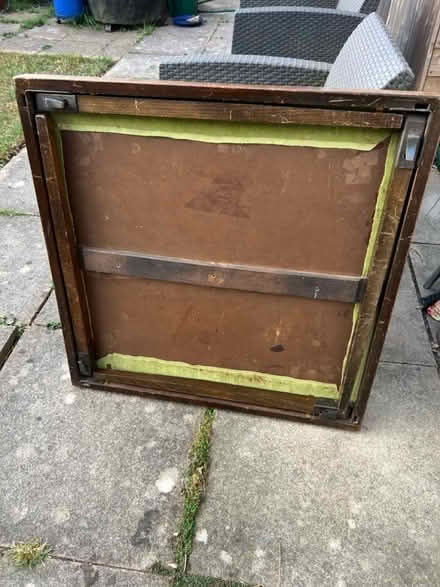 Photo of free Wooden card table, soft top (Blaby, Leicestershire LE8) #2