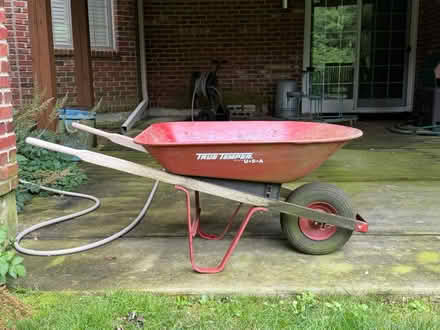 Photo of free Used Wheelbarrow w/flat tire (Darien - near 75th x Cass Ave.) #1