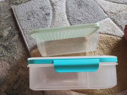 Photo of free Plastic storage boxes (Crowthorne RG45) #1