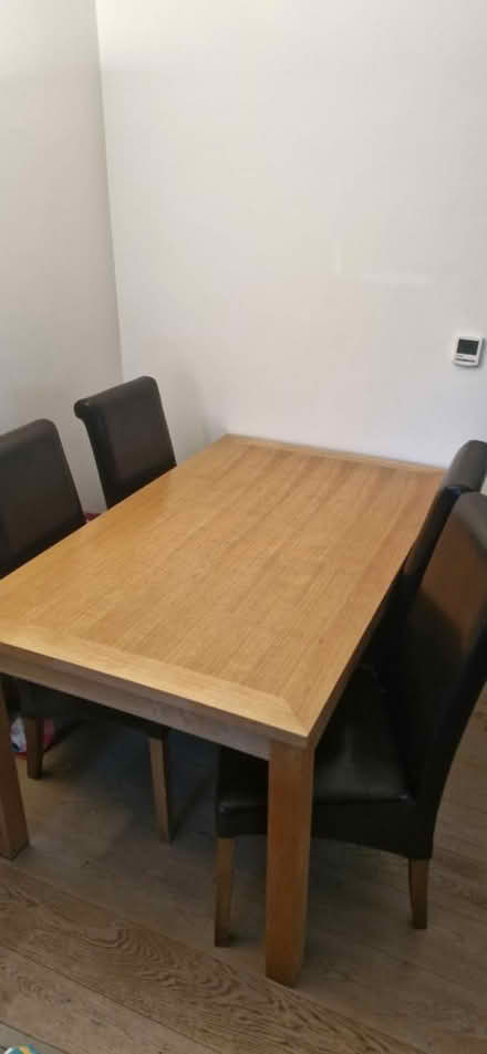 Photo of free Table with 4 chairs (Brent lea TW8) #1