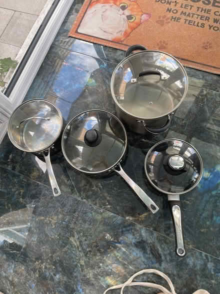 Photo of free 4 pans with lids (Bethnal Green E2) #1