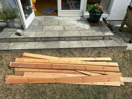 Photo of free 30 pieces of Pine wood panelling (Clontarf) #1