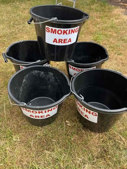 Photo of free 5 black buckets (Blaby, Leicestershire LE8) #1