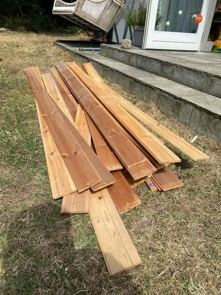 Photo of free 30 pieces of Pine wood panelling (Clontarf) #2