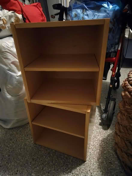 Photo of free Two wood veneer cubes for storage (Glenview near Northbrook) #1