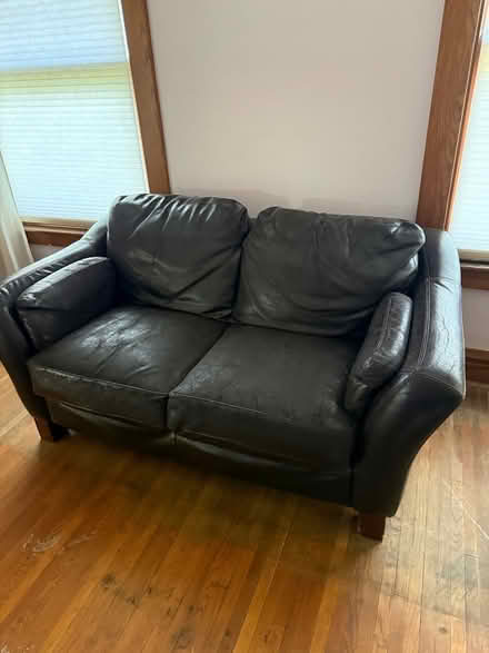 Photo of free Leather reclining couch, love seat (West Elmira) #3