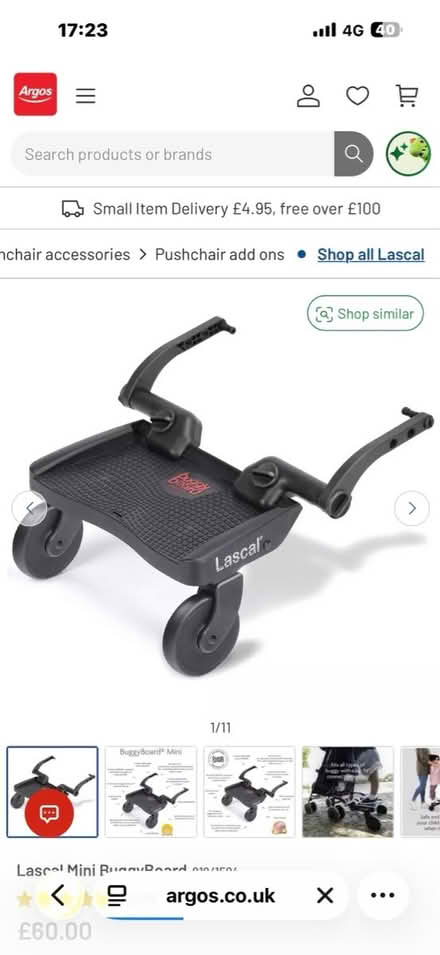 Photo of Lascal buggy board or fixtures (Ware SG12) #1