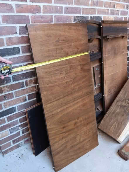 Photo of free Large heavy wood table (off Long Pond, near Latta) #2