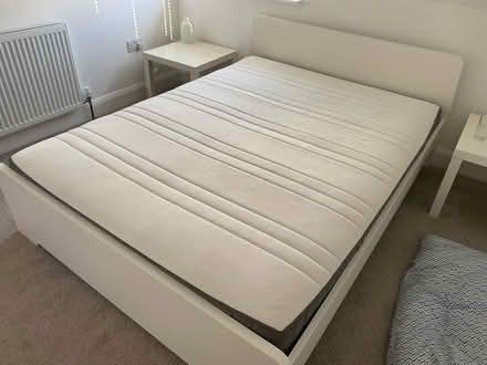 Photo of free White double bed frame and mattress (West Looe, Cornwall) #2