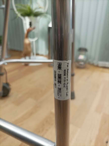 Photo of free Lightweight walking frame with wheels #4